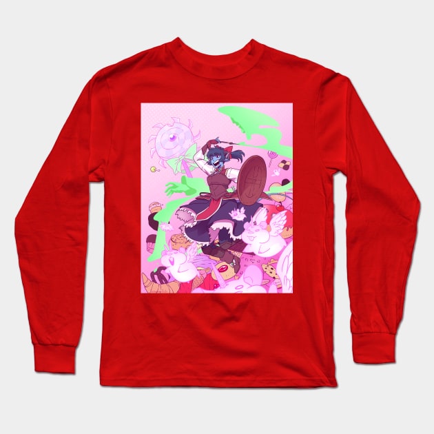 Pink Cleric Long Sleeve T-Shirt by Viktormon